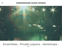 Tablet Screenshot of morningsidemusicstudio.com